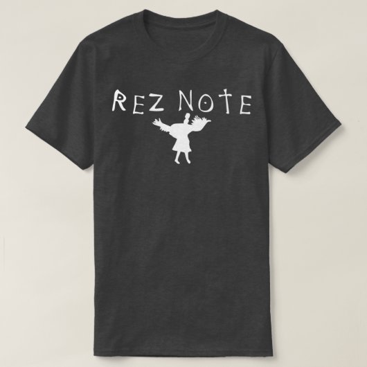 T-shirt Rez Note Powwow Native American Design  (Design devant)