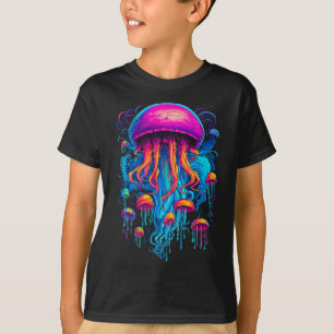 T-shirt Rhapsodie colorée : Méduses en harmonie cosmique
