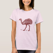 T-shirt Rhea - Rouge foncé (Devant)