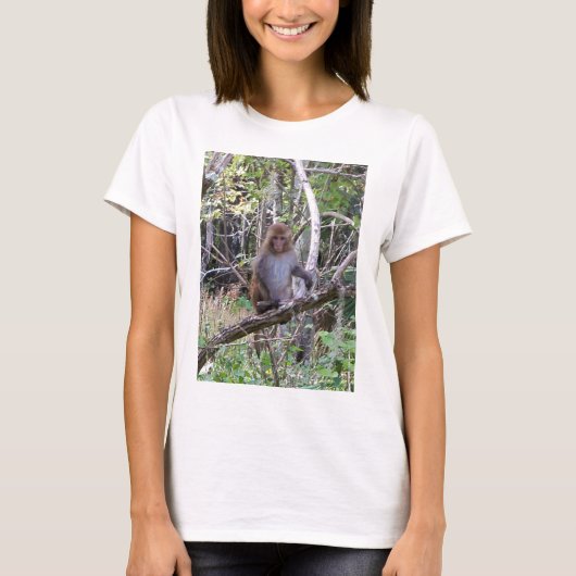 T-shirt rhesus macaque (Devant)