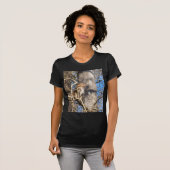 T-shirt rhesus macaque singe levrette (Devant entier)
