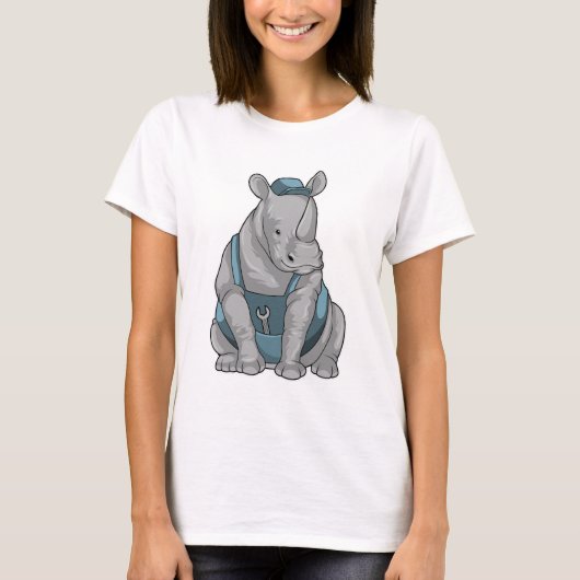 T-shirt Rhino as Craftsman et Wrench (Devant)