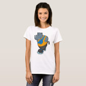 T-shirt Rhino at Ice patinage avec Sling bag (Devant entier)