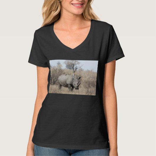 T-shirt Rhino blanc (Devant)
