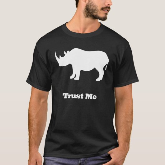 T-shirt Rhino blanc (Devant)