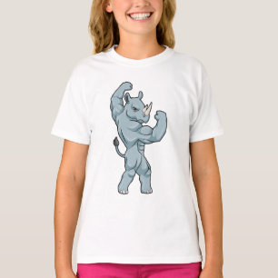 T-shirt Rhino comme Bodybuilder extrême