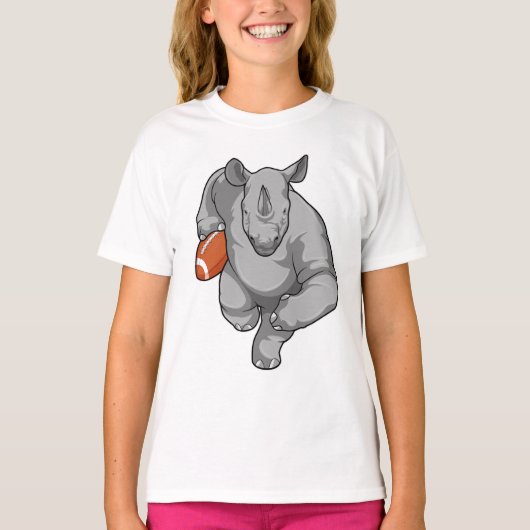 T-shirt Rhino de football (Devant)