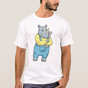 T-shirt Rhino en mécanique avec clé
