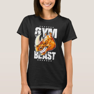 T-shirt Rhino Fitout Beast Bodybuilding Gym Citation