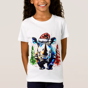 T-Shirt rhino mignon de Noël