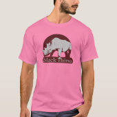 T-shirt rhino noir (Devant)