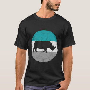T-shirt Rhino Retro Rhinoceros Cadeau Pour Hommes Ou Garço