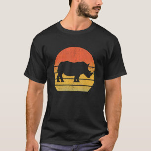 T-shirt Rhino Retro Vintage 60s les années 70 Sunset anima