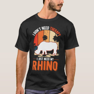 T-shirt Rhino Thérapie Rhino Rhinoceros Rhino
