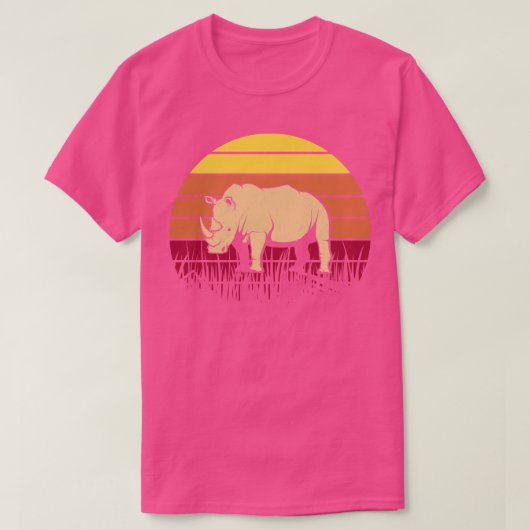 T-shirt Rhino vintage (Design devant)