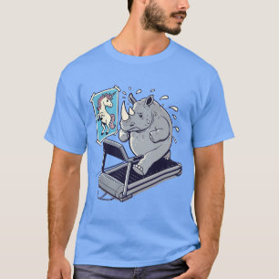 T-shirt Rhino vs Unicorn - Gymnase Drôle Fitness Fitness