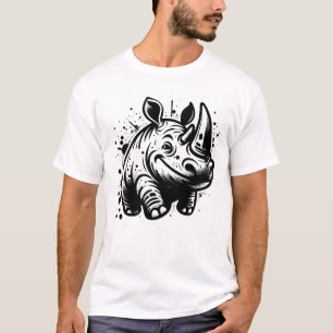 T-shirt Rhinocéros