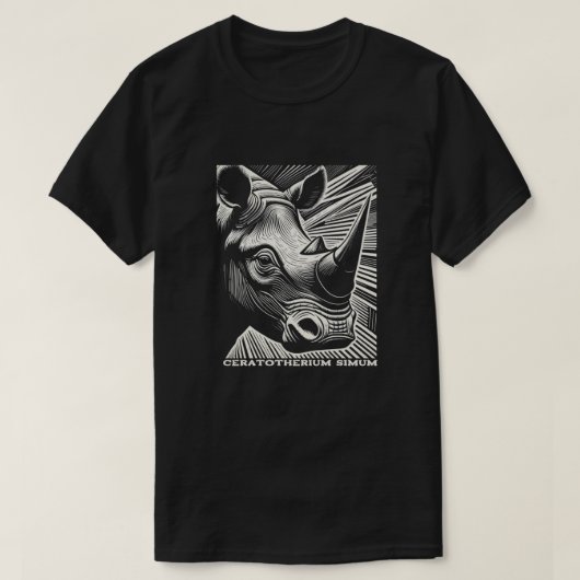 T-shirt Rhinoceros (Design devant)