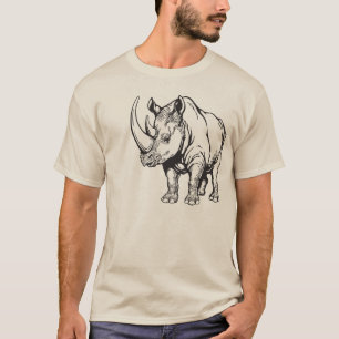 T-shirt rhinocéros