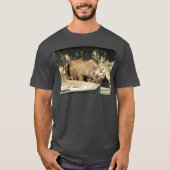 T-shirt Rhinocéros dormant (Devant)