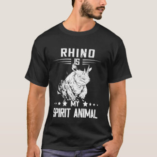 T-shirt Rhinocéros Droits des Animaux Sauvages Mon Animal