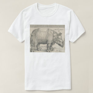 T-shirt Rhinocéros, gravure sur bois par Albrecht Durer