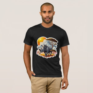 T-SHIRT RHINOCEROS NOIR 10