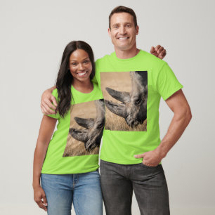 T-shirt Rhinocéros personnalisé joueur sport camo