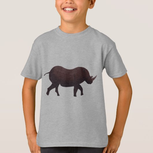 T-shirt Rhinoceros, Rhino Animal Tee Shirts (Devant)