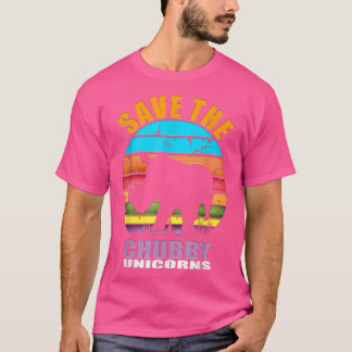 T-shirt Rhinoceros Rhinos Sont Chubby Unicorns Drôle Dit