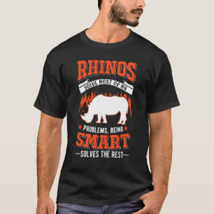 T-shirt Rhinos Résoudre La Plupart De Mes Problèmes Rhino