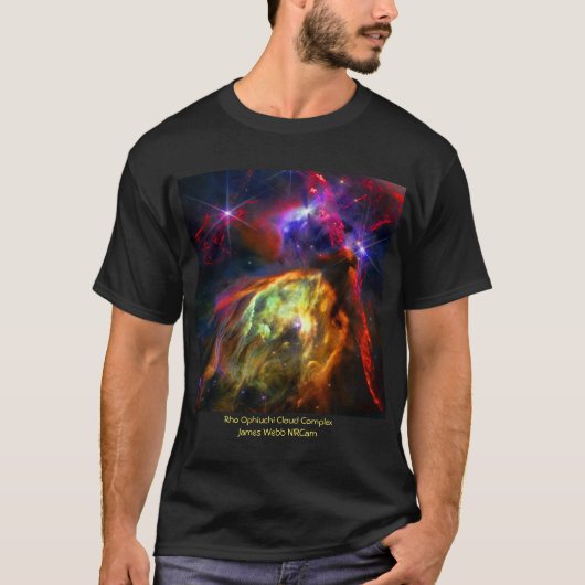 T-shirt Rho Ophiuchi Cloud Complex, James Webb Photo spati (Devant)