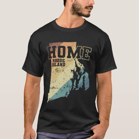 T-shirt Rhode Island Home USA Amérique (Devant)