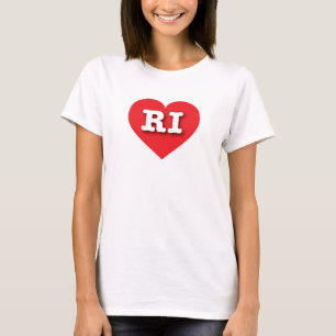 T-shirt Rhode Island Red Heart - I love RI
