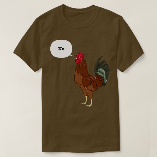 T-shirt Rhode Island Red Rooster Non (Design devant)