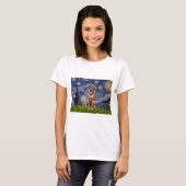 T-shirt Rhodesian Ridgeback 1 - Nuit étoilée (Devant entier)