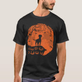 T-shirt Rhodesian Ridgeback AnAnd Moon Halloween Amoureux  (Devant)