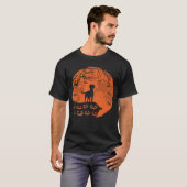 T-shirt Rhodesian Ridgeback AnAnd Moon Halloween Amoureux  (Devant entier)
