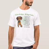 T-shirt Rhodesian Ridgeback Cadeaux (Devant)