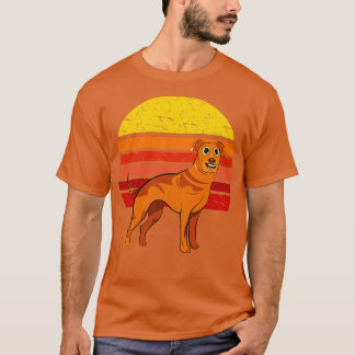 T-shirt Rhodesian Ridgeback Chien Retro