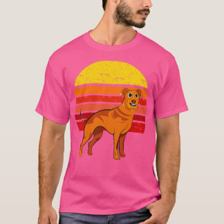 T-shirt Rhodesian Ridgeback Chien Retro