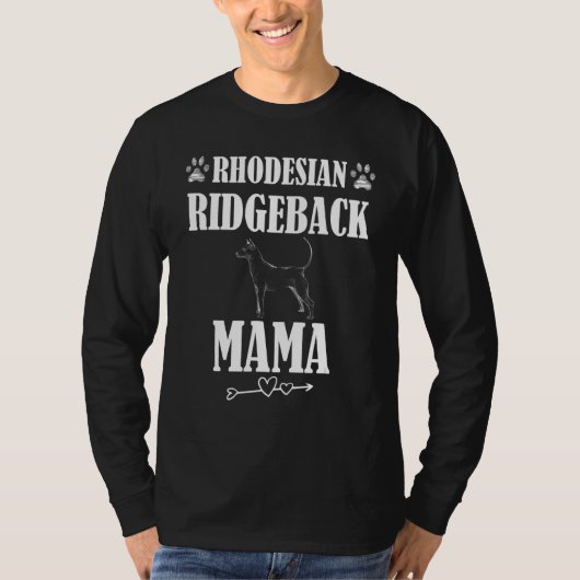 T-shirt Rhodesian Ridgeback Mama (Devant)