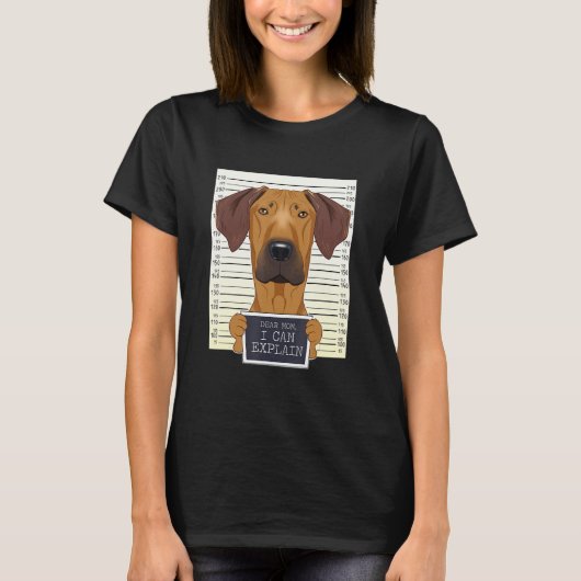 T-shirt Rhodesian Ridgeback Maman I Rhodesian Ridgebac (Devant)