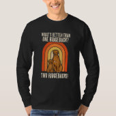 T-shirt Rhodesian Ridgeback Retro What's Better Than One R (Devant)