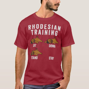 T-shirt Rhodesian Ridgeback Training Chien Premium