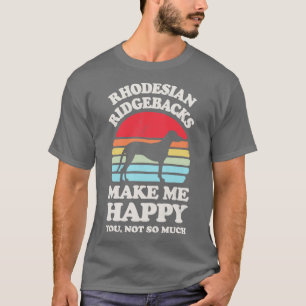 T-shirt Rhodesian Ridgebacks me rendre heureux Sunset Retr