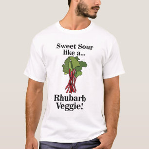 T-shirt Rhubarb Veggie Food Drôle