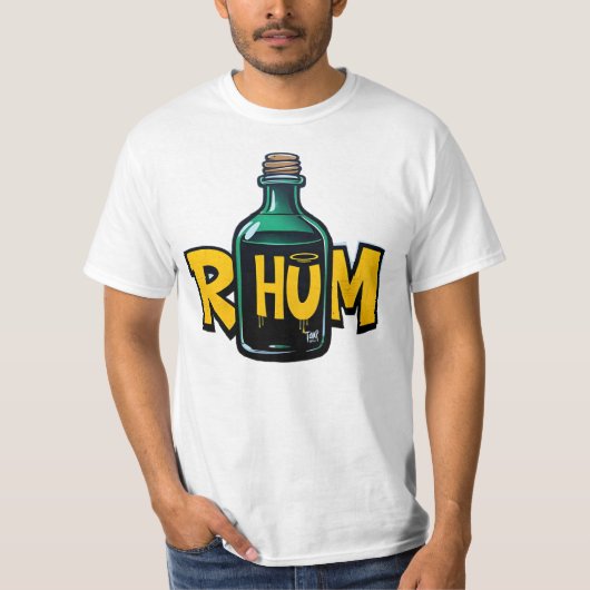 T-shirt Rhum, graffiti, street art, boisson, urban (Devant)