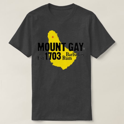 T-shirt Rhum Mount Gay Barbados (Design devant)