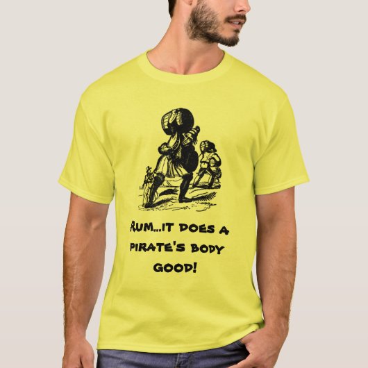 T-shirt Rhum pour des pirates (Devant)